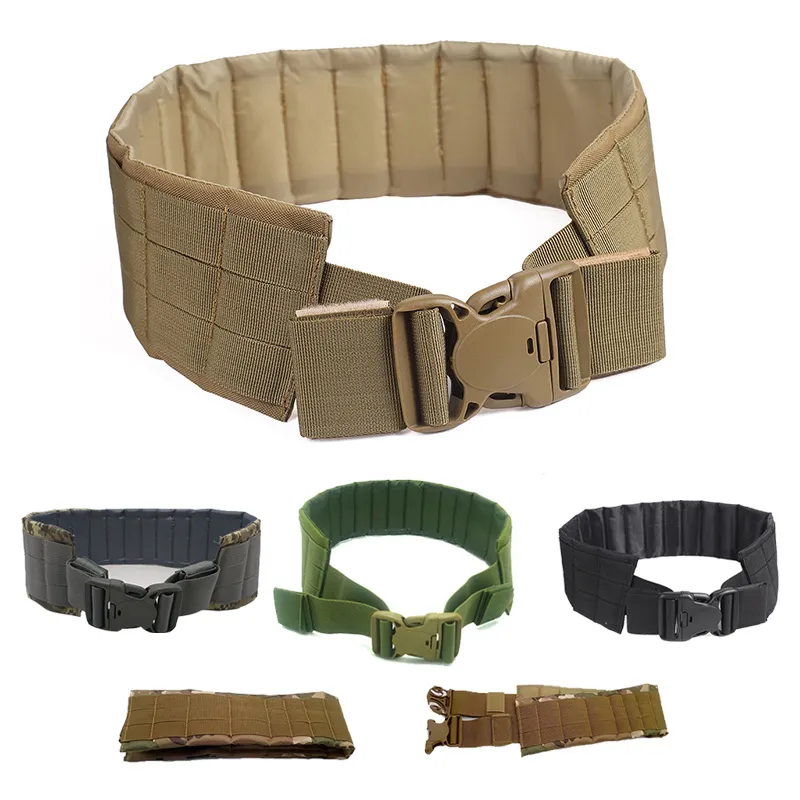 Airsoft Ammo Tactical Molle Belt Outdoor Sports Army Hunting Shoothball Gear No10-201