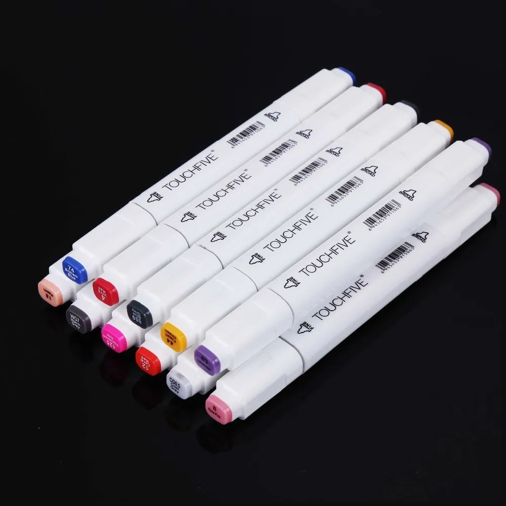TouchFIVE 30/40/60/80 Color Art Markers Set Dual Headed Artist Sketch Oily  Alcohol based Marker For Animation Manga - AliExpress