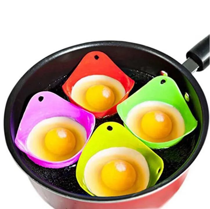 실리콘 계란 밀렵꾼 밀렵 포드 계란 금형 보울 반지 식품 학년 계란 찜기 쿠커 보일러 부엌 팬케이크 메이커 LSK1543 도구 요리