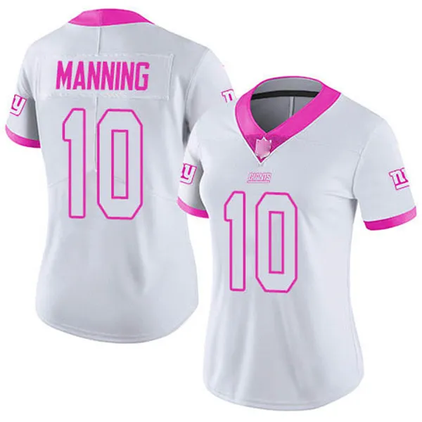 Jersey New YorkGiantsWOMEN Daniel Jones Saquon Barkley White Rush