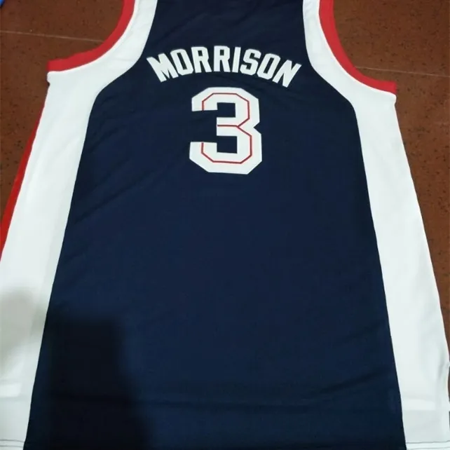 Youth Custom NCAA Basketball Jerseys Rare 2024 Adam Morrison Co Jersey Size S 4XL