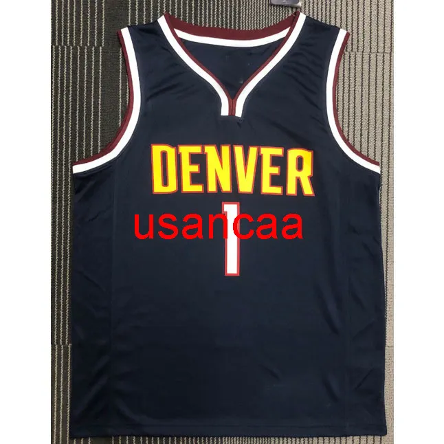Todo bordado 1# Porter Jr. Dark Blue Basketball Jersey Personaliza Mulheres Masculinas Adicionar qualquer Nome de Número XS-5xl 6xl Vest