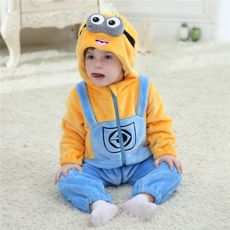 Nuevo Animal Para Bebés Minions Amarillos Minions Bebe Ropa Infantil Baby  Boy Girl Clother Derributa De La Franela Sumador Con Capucha Disfraz  2010302857840700 De 16,8 €