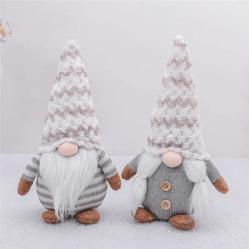 Christmas Santa Decoration Cute Swedish Figurines Tomte Gnome Doll Table Ornaments for Home Xmas Gifts JK2011PH