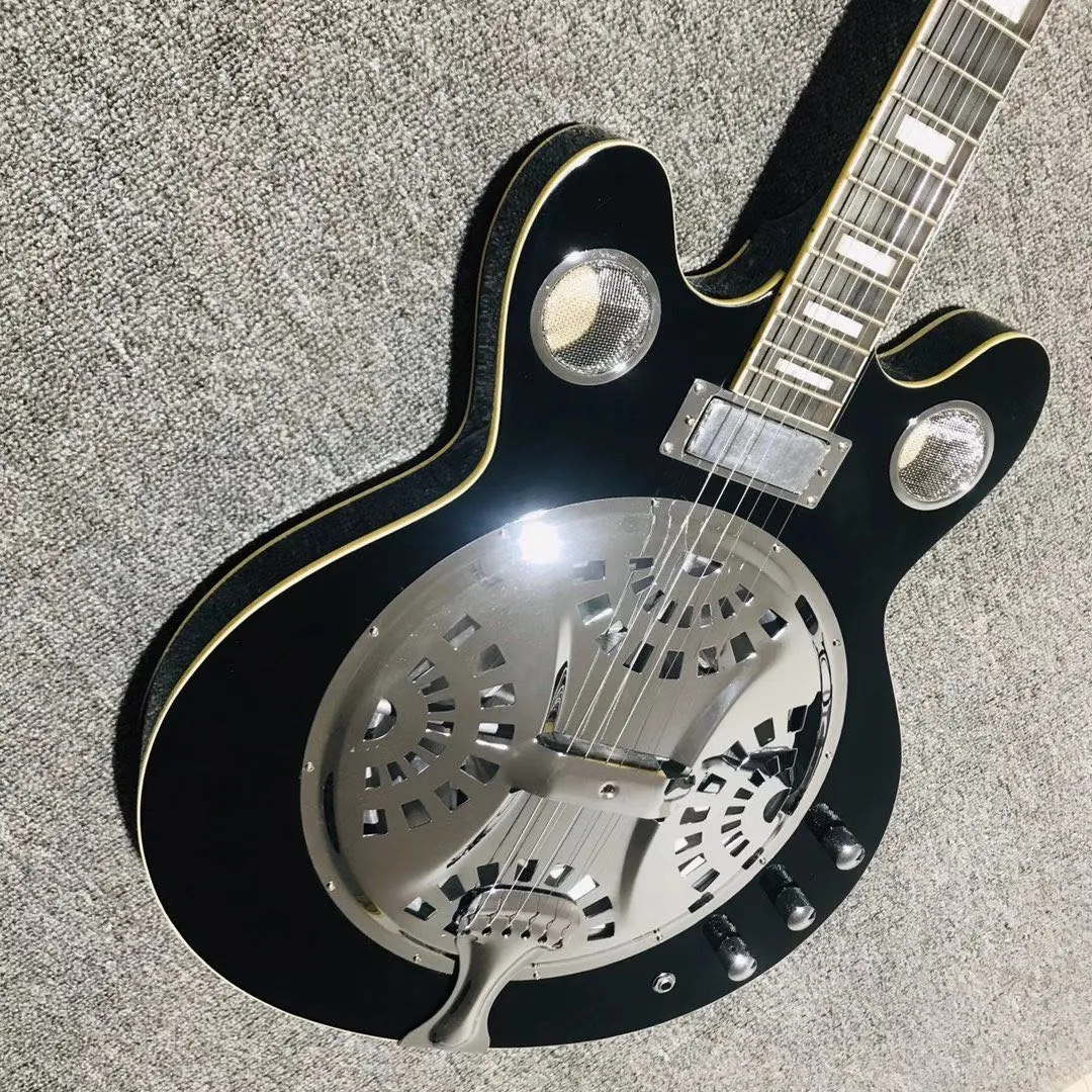 Resonator Electric Guitar Custom Dobro Style 6 Strings Metal Steel Guitar From Grandtechnology 367.92 DHgate.Com