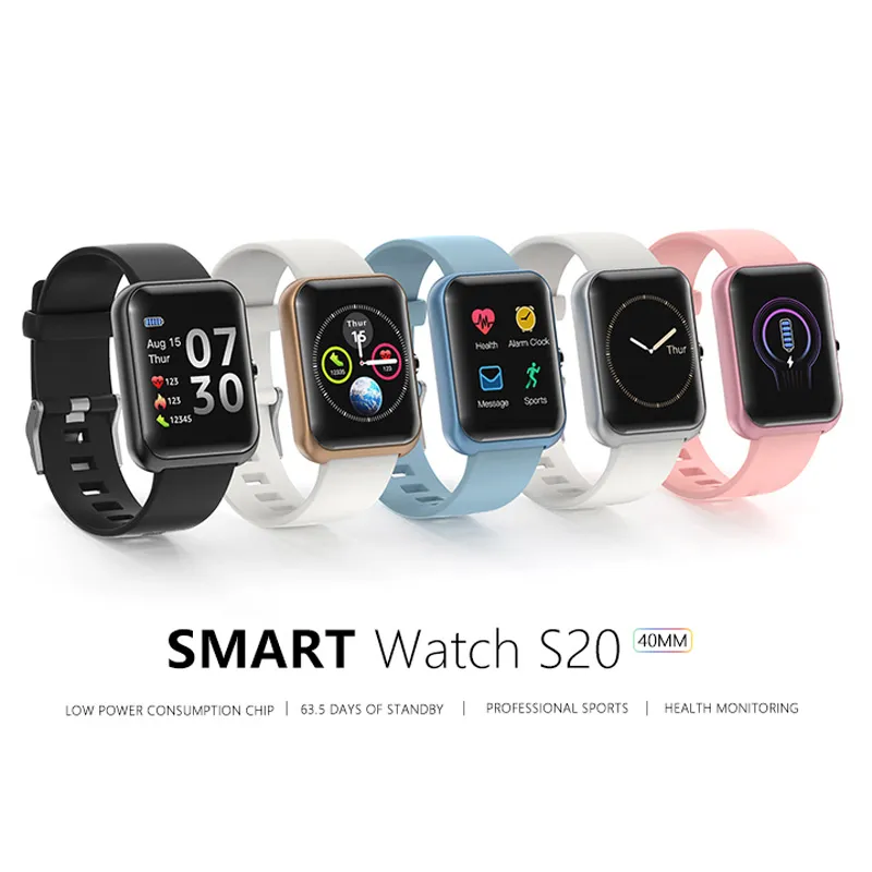 Smart Watch Heren Dames Smartwatch Android Kinderen Cadeau BluetoothConnect Hartslag Bloeddrukmeter Slimme armband Sport Tracker Horloges