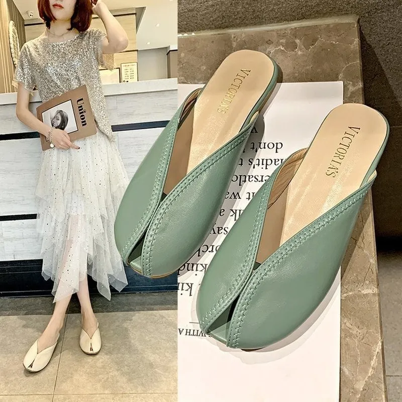 Ciabatte Piatte Da Spiaggia Alla Moda Pantofole Estive Scarpe Da Donna Ciabatte Pesce Comode Scarpe Da Donna Con Punta Coperta Taglie Forti Y200624 Da 21 12 DHgate