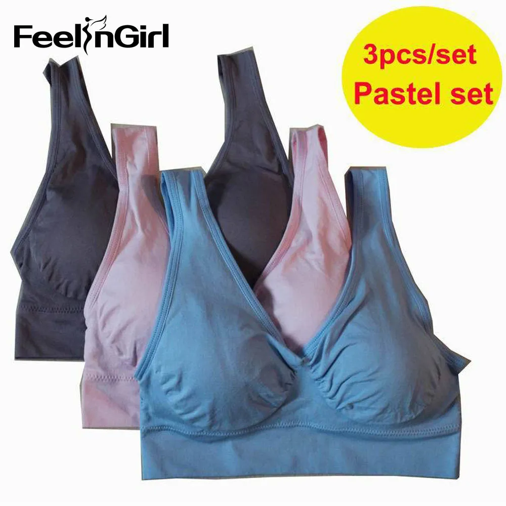 2 Pack - Wirefree Seamless Comfort Bra With Removable Pads (Small, Black) At Women's Clothing Store