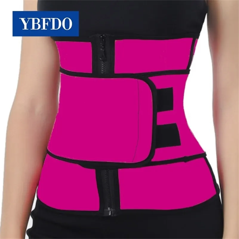 Ybfdo 2020 جديد الخصر المدرب الحرارية حزام العرق المرأة البطن الجسم المشكل ملابس داخلية الدهون حرق اللياقة النمذجة حزام LJ201210