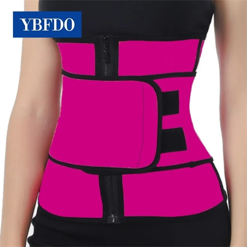 YBFDO 2020 New Waist Trainer Thermo Sueur Ceinture Femmes Ventre Body Shaper Shapewear Fat Burning Fitness Modélisation Sangle LJ201210