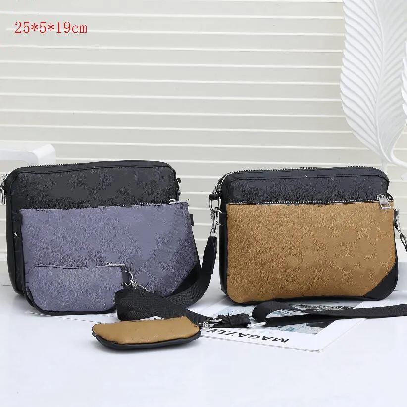 Yeni Erkekler Crossbody Çanta Omuz Çantaları İşlevli Erkekler Çanta Büyük Kapasiteli Bölünmüş Deri Çanta Messenger Çanta Tote Çanta