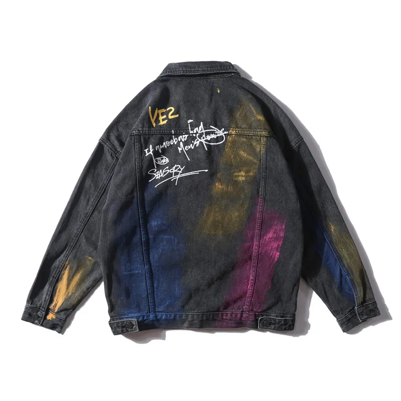 Flame denim deals jacket mens