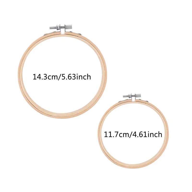 12 Pieces 4 Inch Embroidery Hoops Bamboo Circle Cross Stitch Hoop Ring For  Embroidery, Art Craft Handy Sewing And Home Decoration