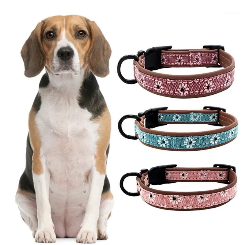 Husdjur retro läder krage för hund med d formad ring koppel justerbar nackband walking krage mode tillbehör1