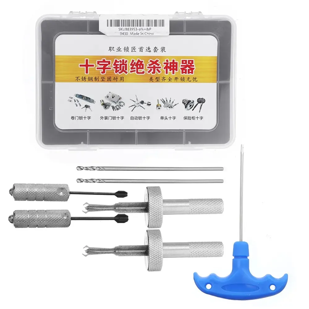 MasterLocksmith Lock Picks Repair Tool Locksmith Cross Tool Deurslotopener