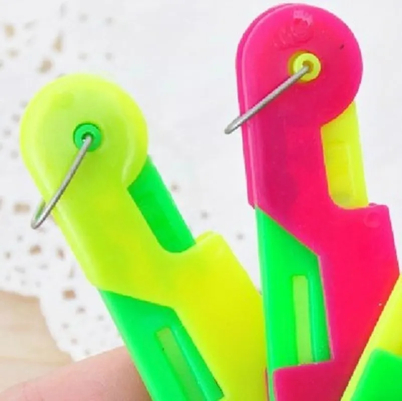 CraftyNeedle Automatic Needle Threader Tool Easy Thread Punch Tool Set For  Sewing & Crafts, Random Colored From Callmi, $4.7