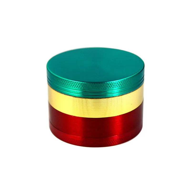 55 mm Zinc Alloy material Smoking Grinder 4 Layers High Quality Thicken Cigarette tobacco Crushes 3 Color Smoke accessories Gift