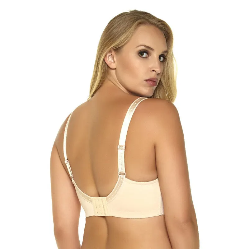 Plus Size Embroidered Unlined Spanx Minimizer Bra With Full