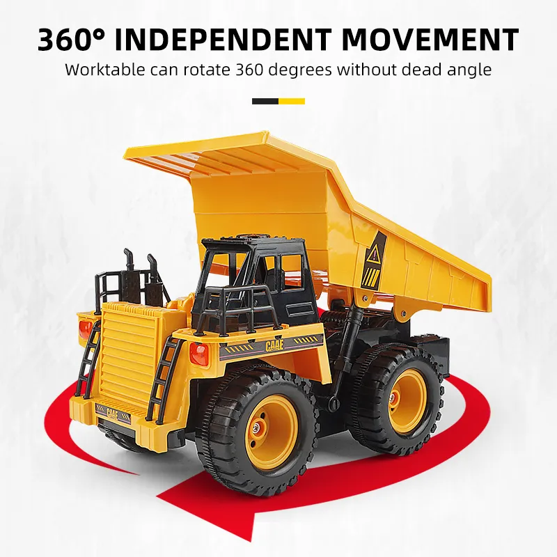 2.4G Remote Control Dump Truck Large Truck Model With Music