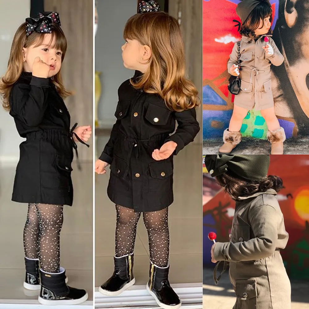 ジャケットキッズガールズコートベビー服ファッションの上着子供秋のオーバーコート