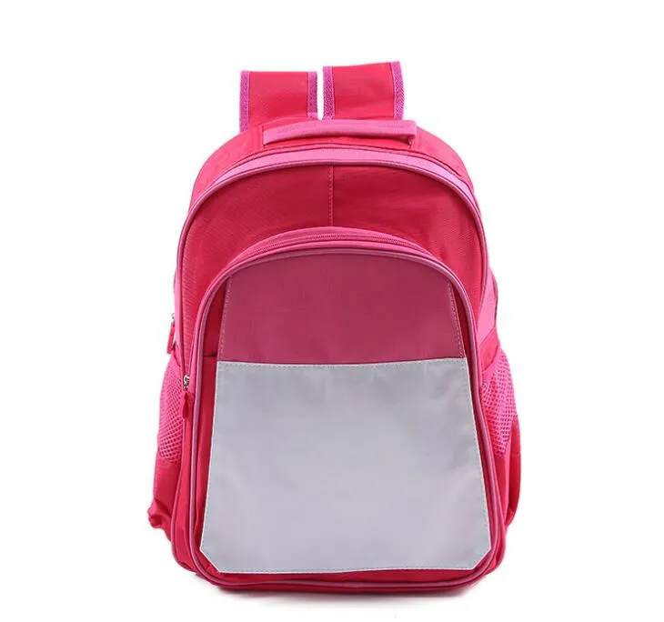 DHL30pcs sac d'école sublimation bricolage enfants vierges grande capacité maternelle impression de transfert de livre