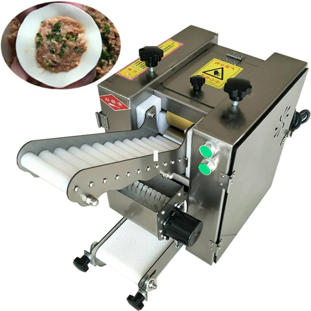 2021Automatische ronde vierkante dumpling wrapper maken veerrol huidmaker crêpe tortilla chapati roti machine60pcs / min