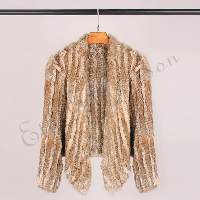 Rabbit fur cardigan store