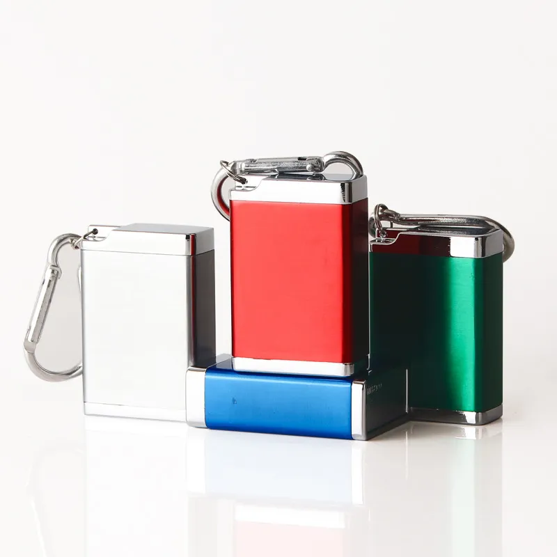 Portable Mini Ashtray Comes With Keychain Carabiner Metal Outdoor Ashtray Environmentally Friendly Clean Car Ashtray 