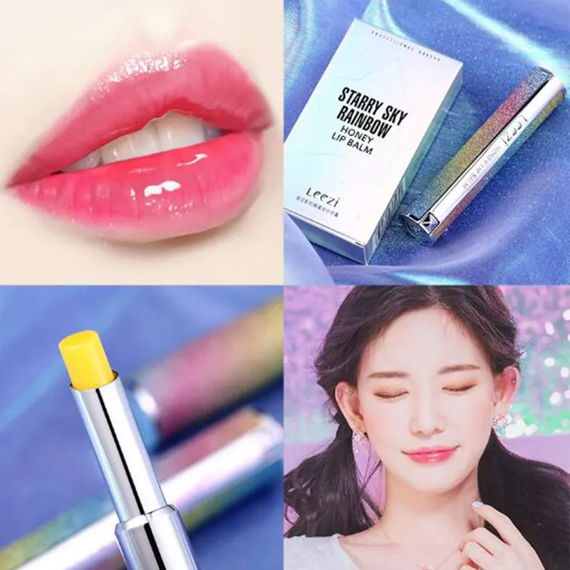 Korean YNM Lip Ice Sheer Color Galaxy Rainbow Honey Colorful