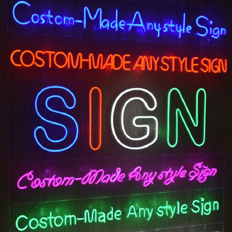 Fábrica Personalizado LED Neon Sign Light Flex Handmade Bar Bar Bar Shop Pub Store Club Club Club 201028