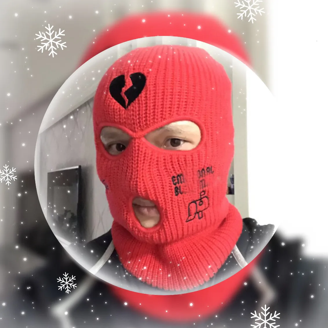 Neon Balaclava 3 Hole Maska narciarska Maski taktyczne Pełna twarz Winter Hat Halloween Party Maski Maski LIMITED Haft Najwyższej Jakości Hurtownie Fabryka