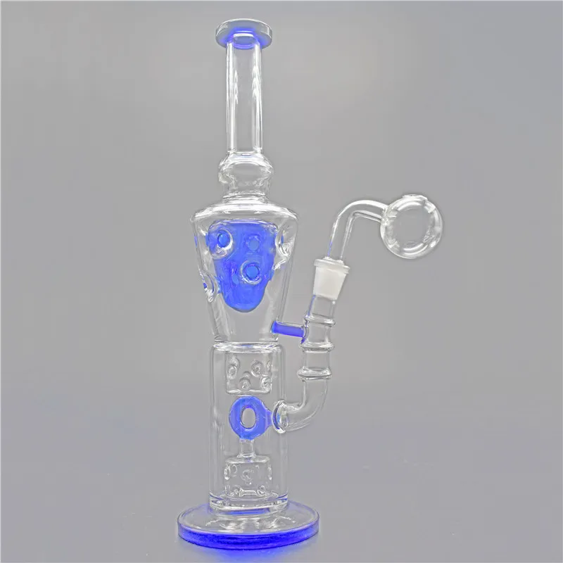 Kleurrijke DAB Olie Rig Bong Fab Fab Egg perc Percolator Water Pijpen Ijsvanger Heady Glass Hookash Shisha Tonado Watergaten met Big Size Pot