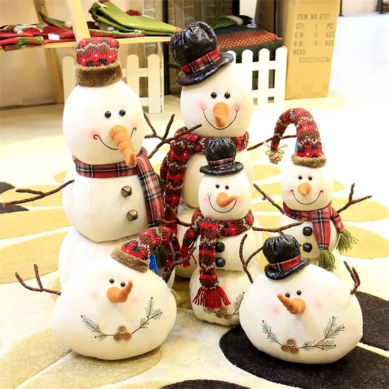 Décorations de Noël, linge de maison, poupées de Noël, poupées bonhomme de neige. LJ201128