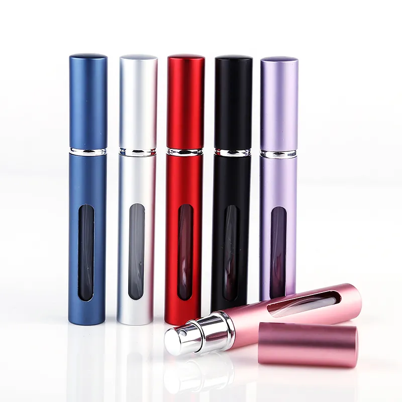 5 ml Boş Koku Şişesi Mini Metal Püskürtücü Doldurulabilir Alüminyum Parfüm Atomizer Seyahat Boyut Sprey Koku Pompası Aracı En Kaliteli