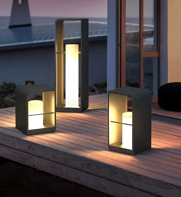 Wodoodporna willa Outdoors Lands Lampy 110V-220 V żarówki LED Light Light Courtyard Dekoracje Oświetlenie Oświetlenie Słoneczne