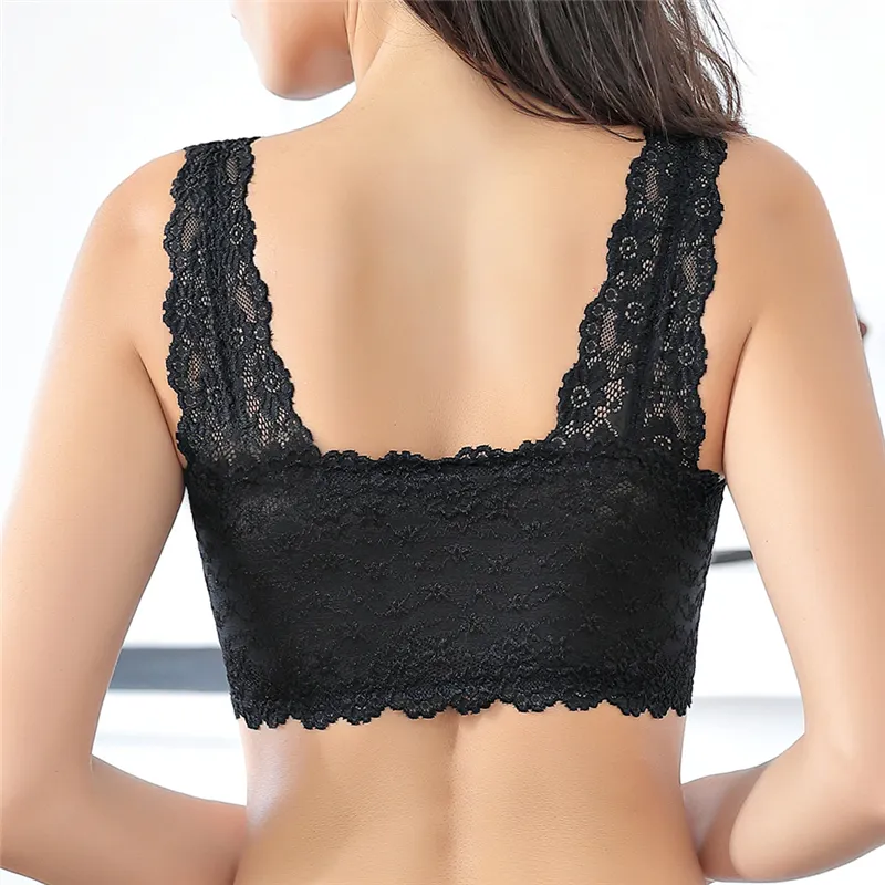  Full Plus Size Cup Vest Bras for Women Wireless Lace