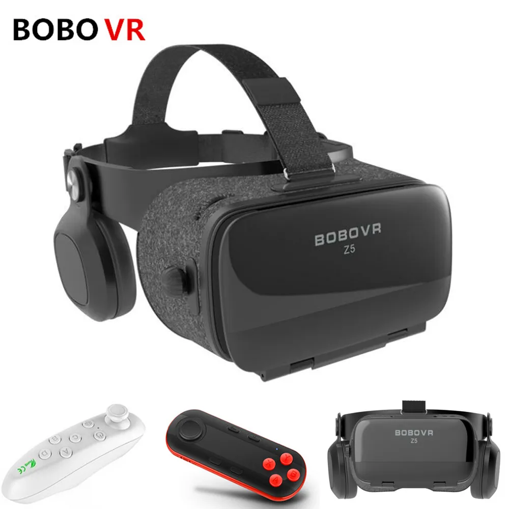 BOBOVR Z5 3D Cardboard Helmet 120 FOV Virtual Reality Vr Box Glasses Android Cardboard Stereo Headset Box for 4.7-6.2' Phone LJ200917