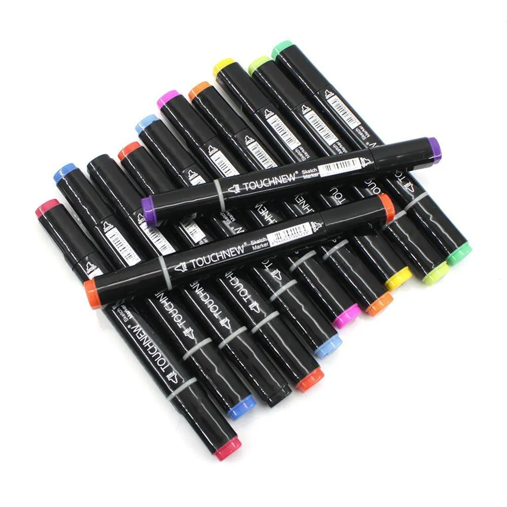 30 Colors Dual Tip Alcohol Based Art Markers Pens Adult Coloring Books  Sketching for sale online