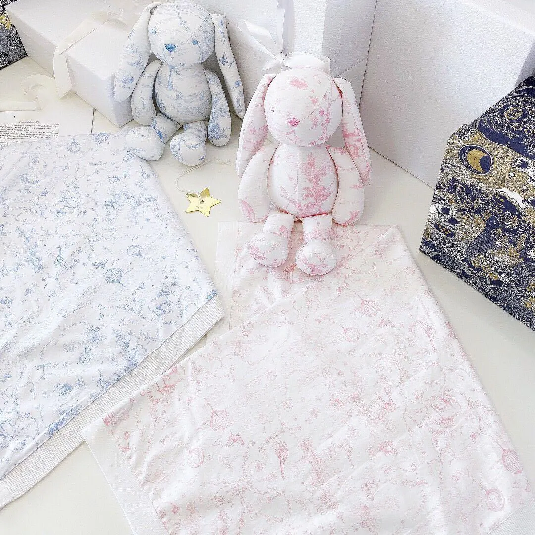 baby swaddling Cute Soft Bunny Stuffed Animal boys girls Toys Doll Baby Accompany Sleep Toy Kids Gifts and baby soft blanket