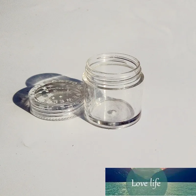 5 stks * 10g Clear Round Strong Fles Jars Pot Container Lege Cosmetische Plastic Sample Container voor Nail Art Storage.