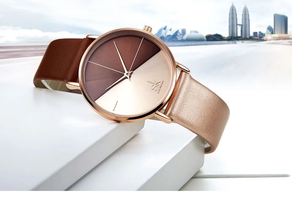 Luxury Leather Watches Women Minimalist Creative Fashion Quartz Watch Reloj Mujer Simple Ladies Wrist Watch Bayan Kol Saati (3)