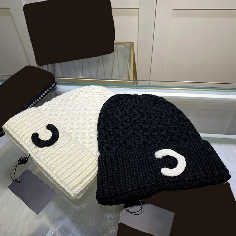 Caps Gebreide Muts Ontwerper Hoed Elastische Dames Getailleerde Hoeden Wollen Letters Heren Motorkap Luxe Beanie Winter Mode Weote