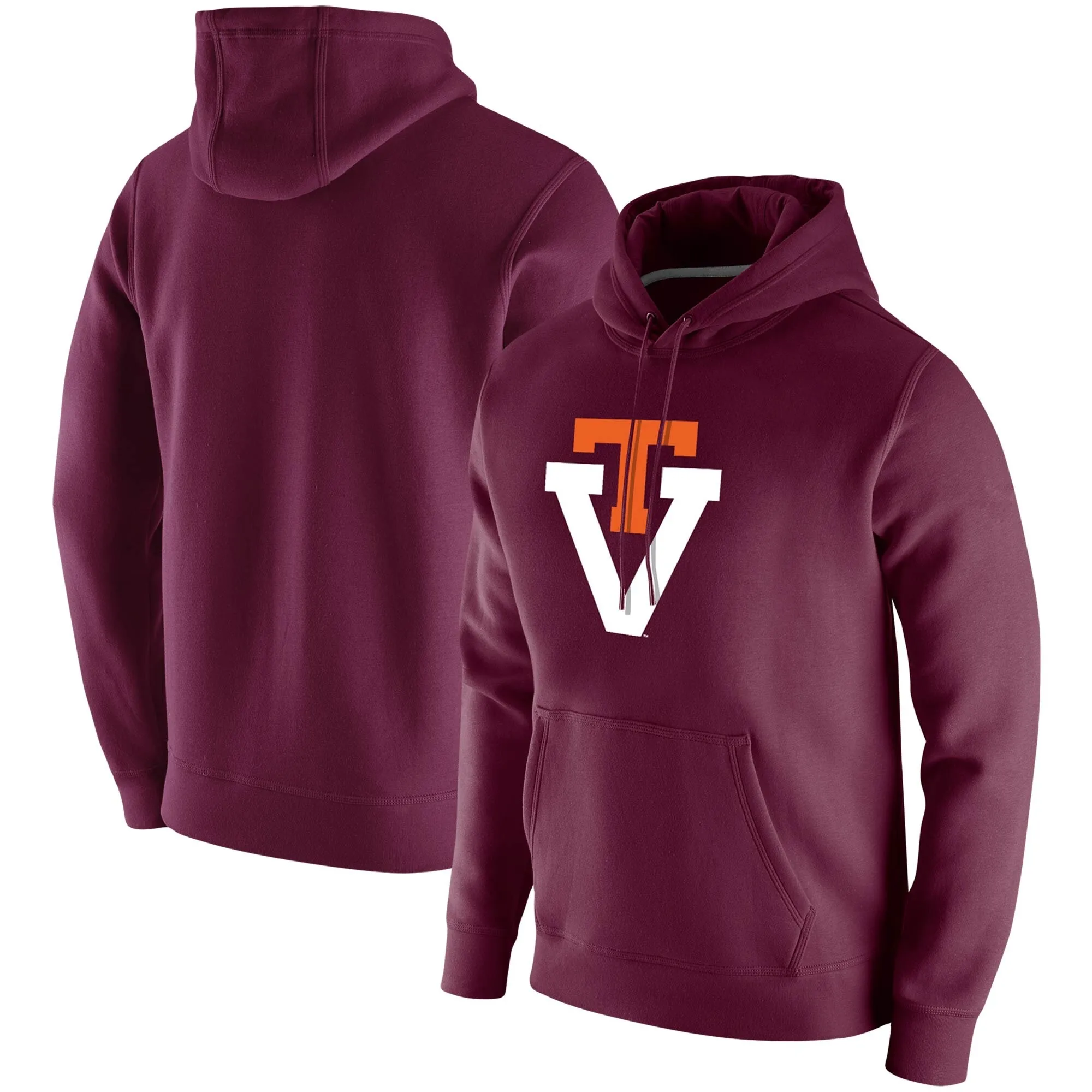 USC Trojans Heathered Grey Vintage Logo Club Fleece Pullover Hoodie