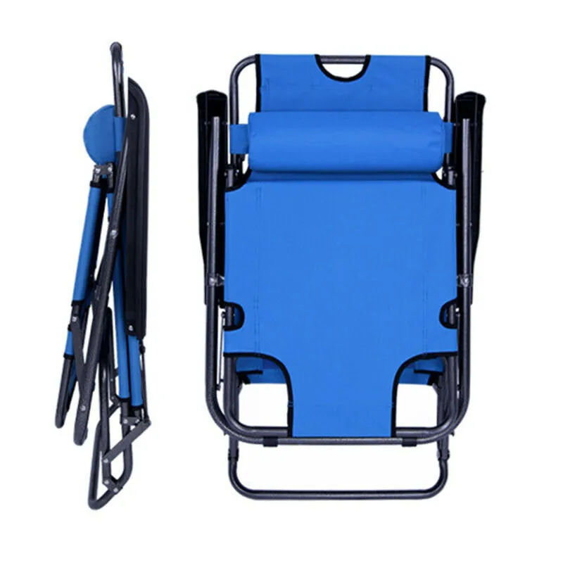 Outdoor Folding Reclining Beach Sun Patio Chaise Lounge Chair Pool Lawn Lounger200n