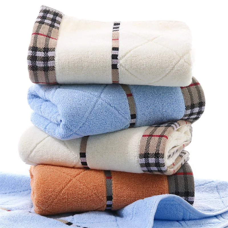 Super Absorbent Pure Cotton Bathroom Flannel Towel 34x75cm Thick