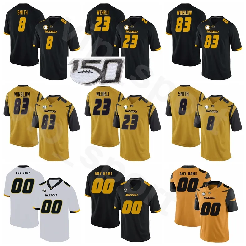 Missouri Tigers Football NCAA College Ezekiel Elliott Jersey 83 Kellen Winslow 9 Jeremy Lin 8 Justin Smith Roger Wehrli Men Women Youth