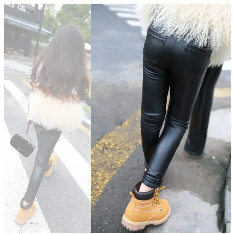 Pantalon D’hiver Polaire épaisse Pour Fille Pantalon En Coton Triplique