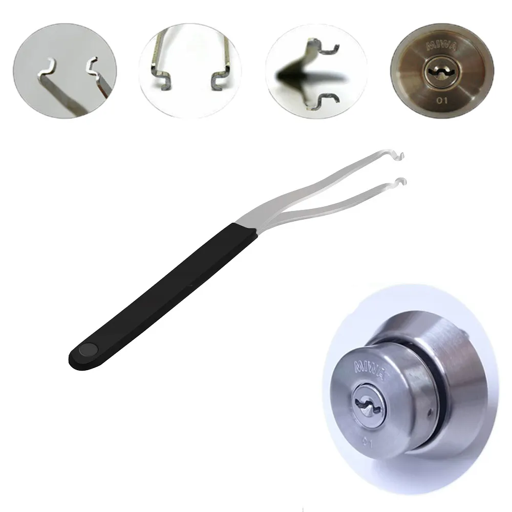 Metal Multi Function Push Rod Tube Tension Wrench Locksmith Tool From
