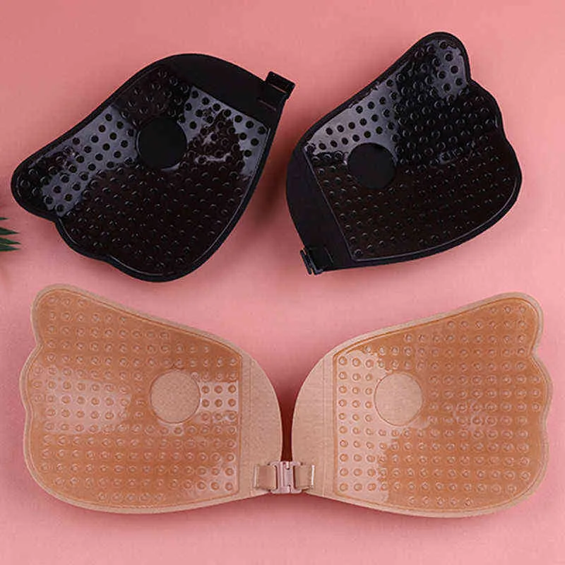 Invisible Bra Chest Paste Breast Pasty Nude Bra NuBra Strapless Lift Up  Push Up