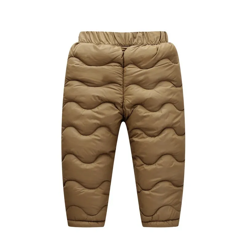 COOTELILI Girl Boy Winter Fleece Pants Cotton Padded Thick Warm Trousers Fashion Velvet Waterproof Ski Pants For Kids (9)